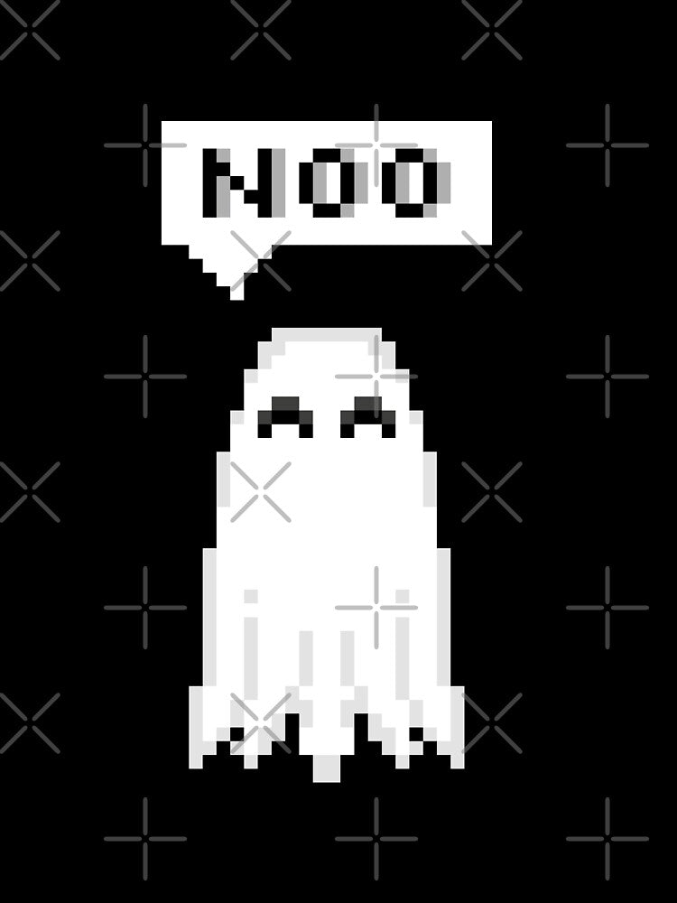 Ghost Disagree and Disapprove Pixel Art by Ally-Bee33