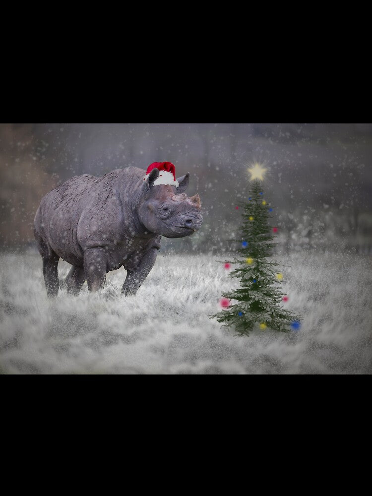 Rhino Santa by Conservation Art Emporium