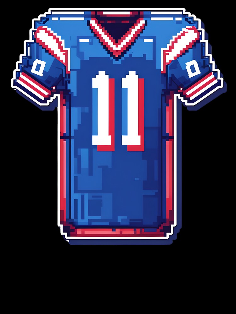 Cute Pixel Football Jersey Icon with Number 11 by BankMano