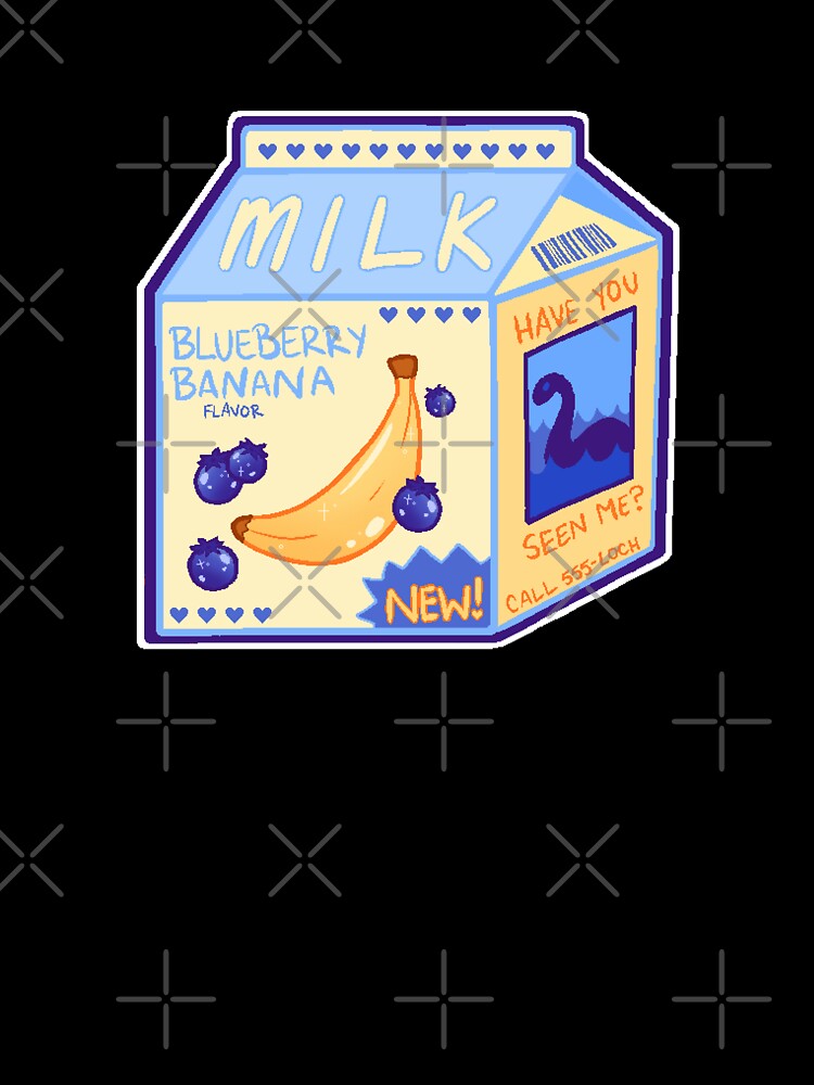 blueberry banana milk carton by peachberrymilk