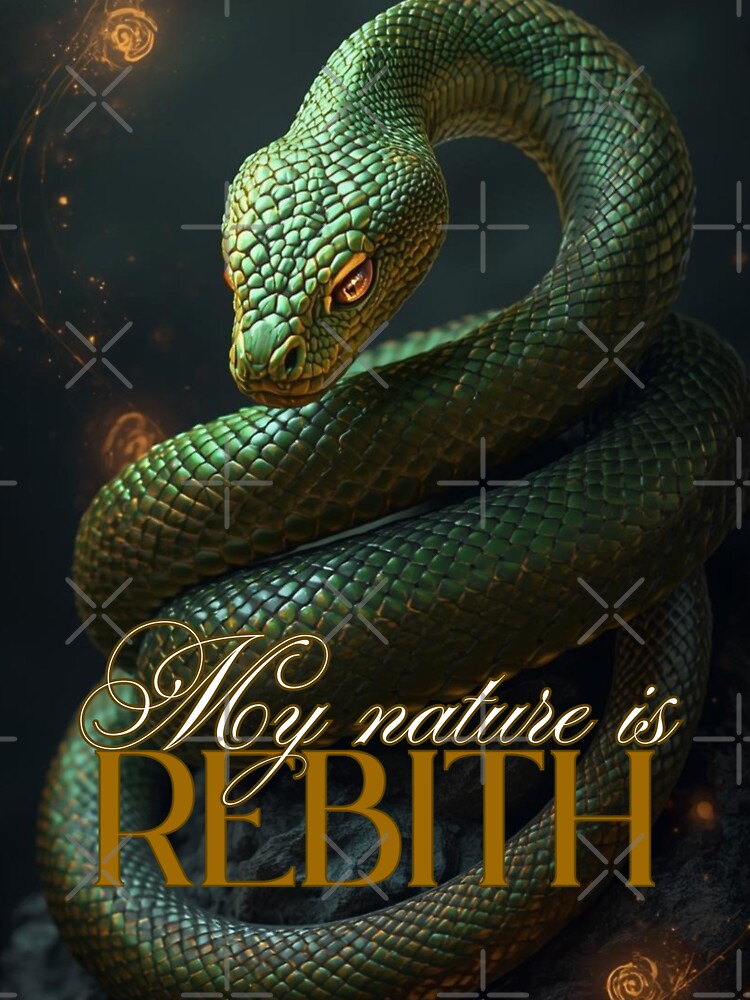 Snake Totem – My Nature is Rebirth | Serpent Symbol of Transformation and Renewal by Mvolo