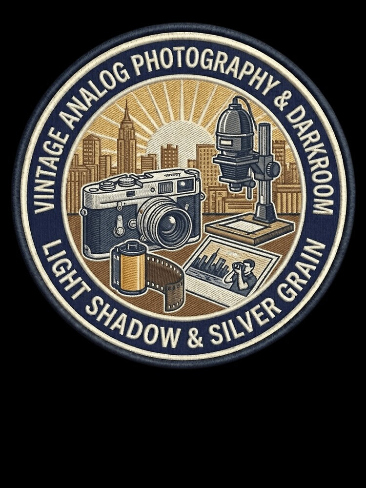 Silver Grain & Light: Vintage Analog Photography & Darkroom Badge by FarDesign