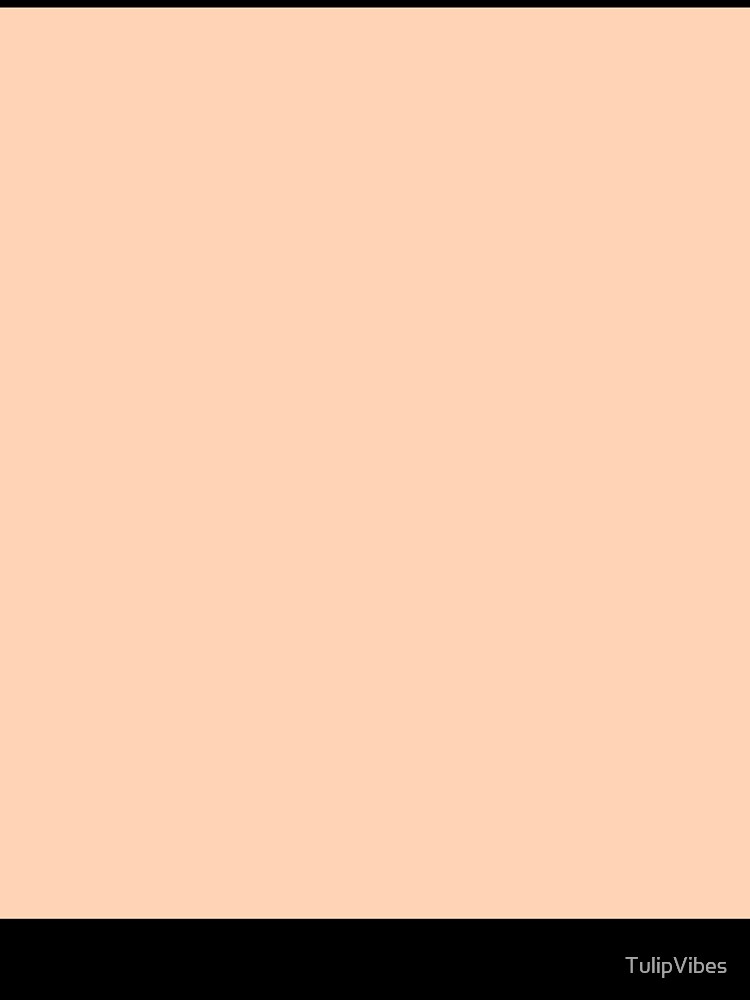Peach Sorbet Minimalist Solid Color by TulipVibes