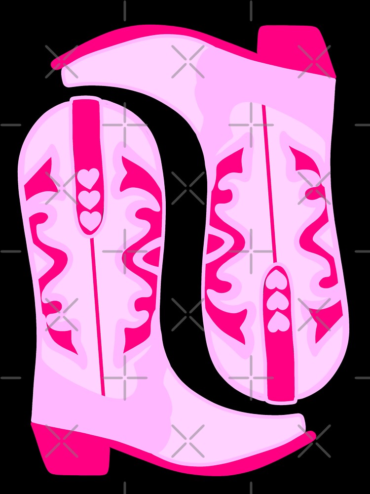 Preppy pink cowboy boots by SUUSCK ★