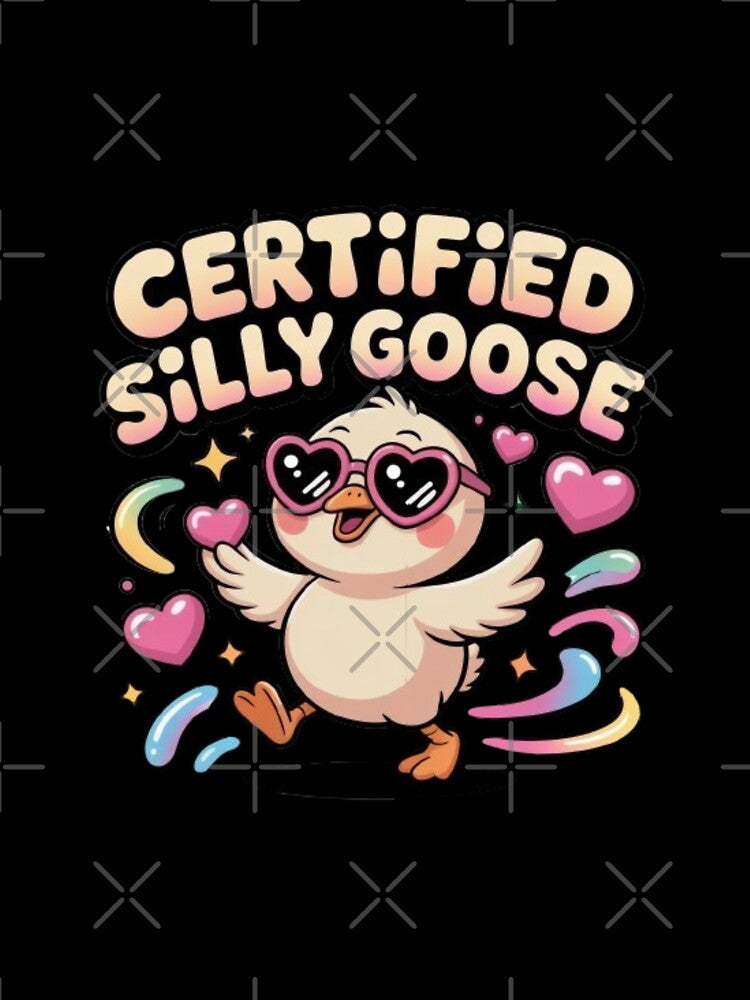 Certified Silly Goose Kawaii T-Shirt – Cute Funny Goose Cartoon Aesthetic Design for Gen Z & Gift Buyers by GemBob Creations