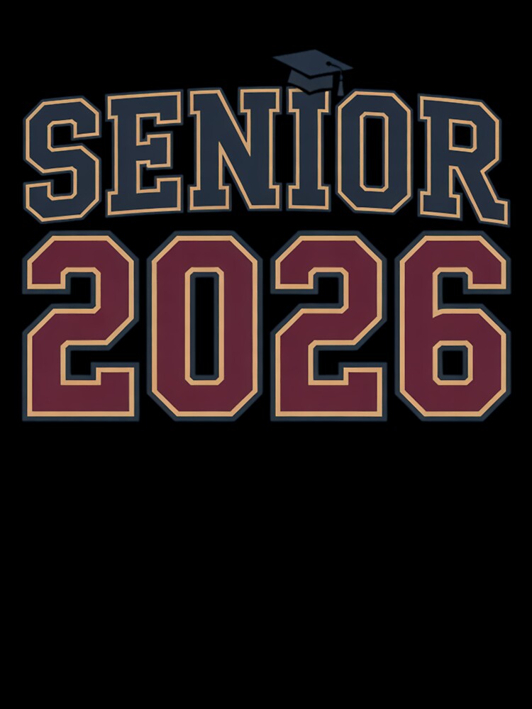Senior 2026 Graduation Collegiate Sport Retro Design by Okada's t-shirts & accessories