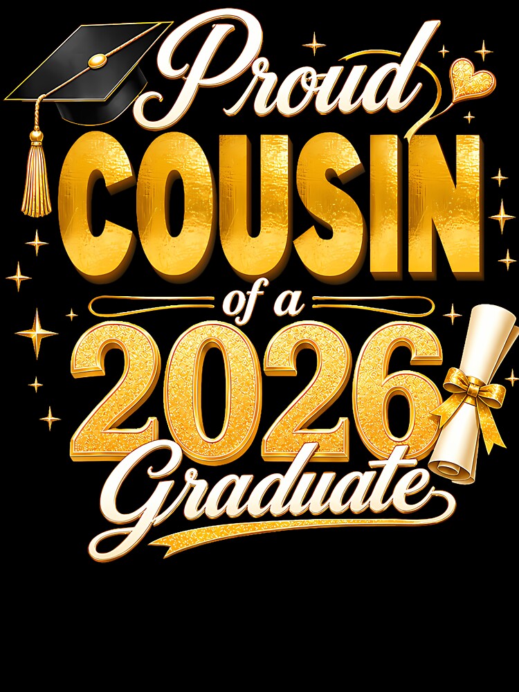 Proud Cousin 2026 Graduate Senior Graduation Family Pride by Fereskabilon