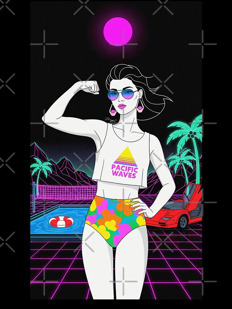 Pacific Waves – Synth Pool Power 80s Patrick Nagel by di-age7
