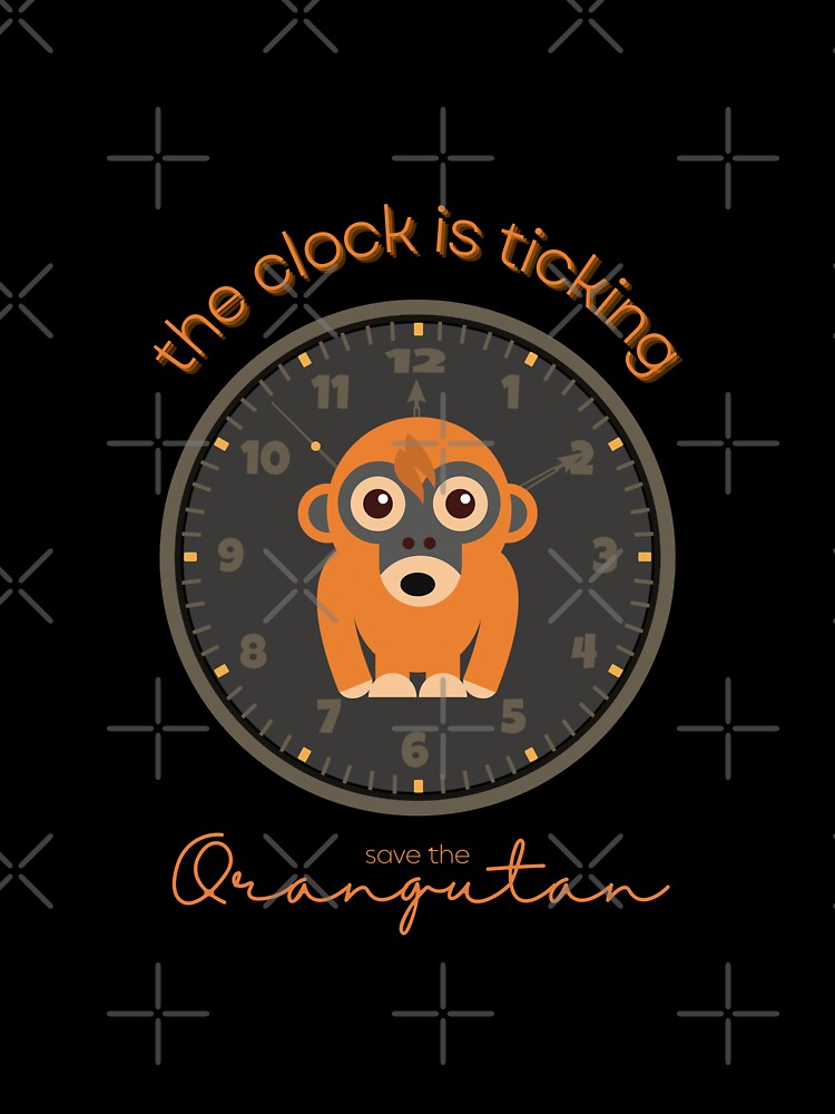 Save The Orangutan The Clock Is Ticking Duffle Bag by MagicWolfStar
