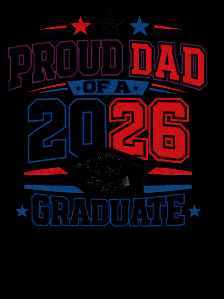 Proud Dad of a 2026 Graduate Funny Graduation Shirt for Fathers by EventDrop