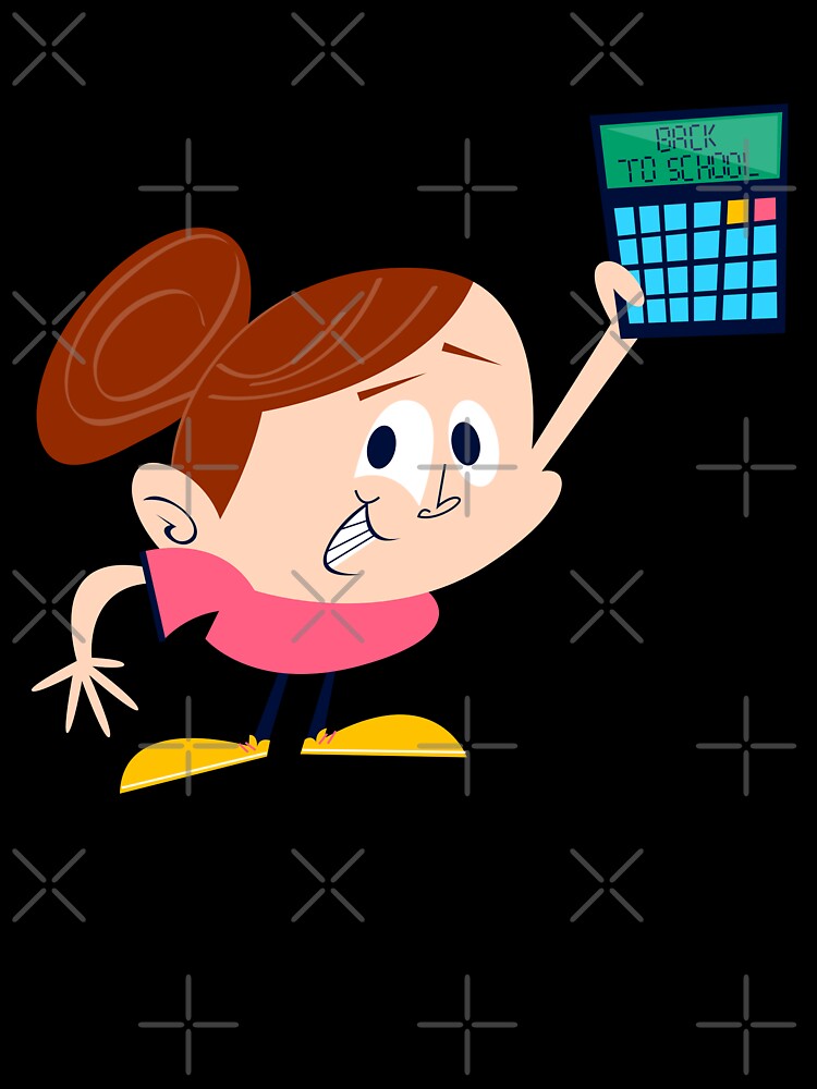 Back To School Funny Girl with a Calculator by Cute-Jory-Store