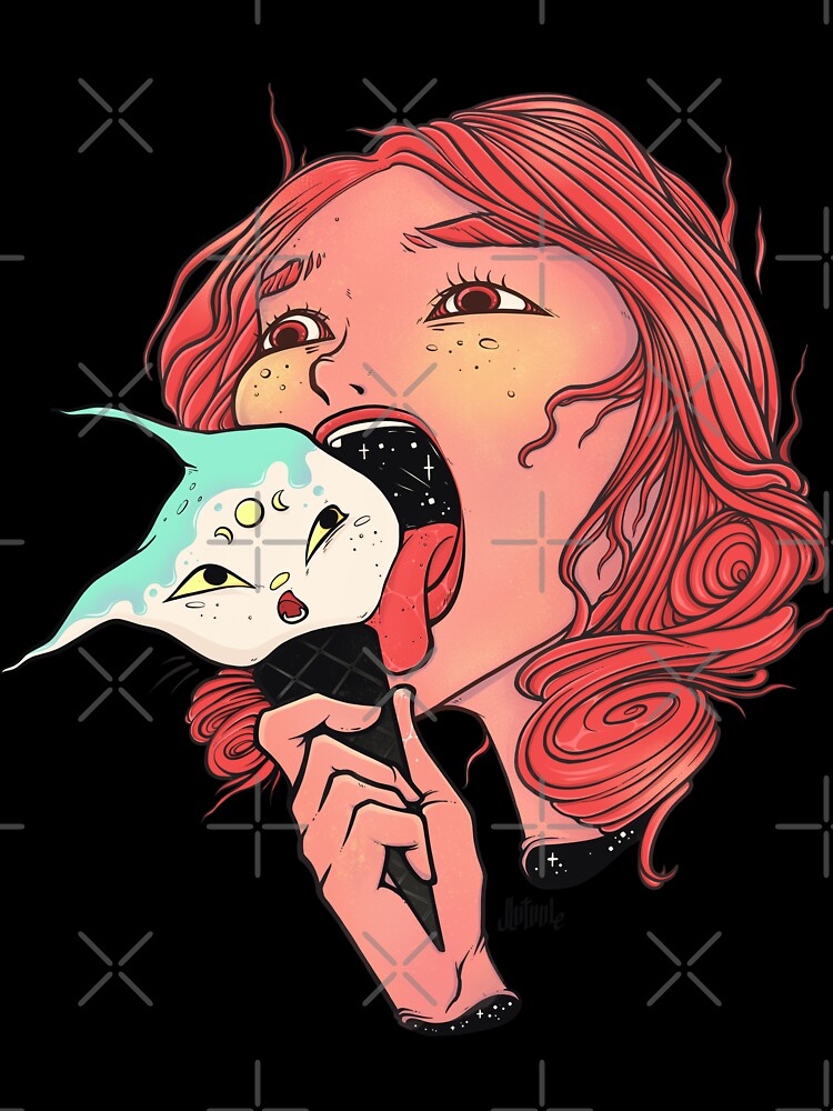 Cartoon Girl With Ice Cream Cone by cellsdividing