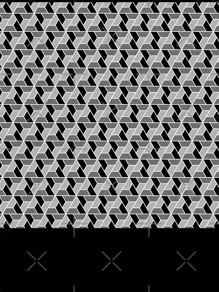 Black, white and gray triangle pattern by flamendes