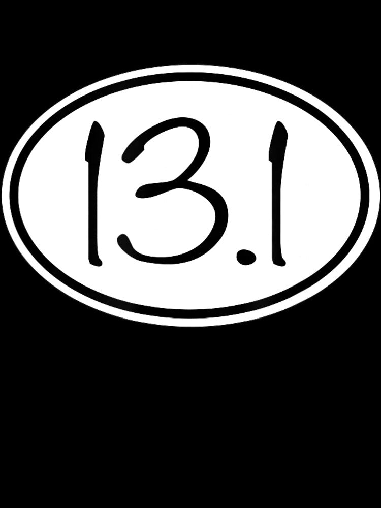 13.1 Oval Half Marathon Decal Running by LohaetaGyaseas