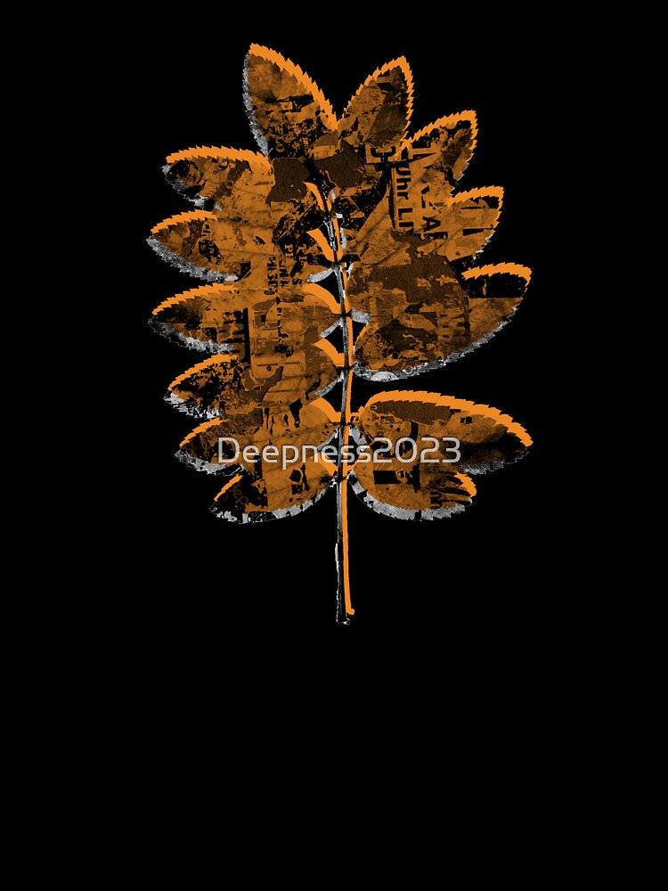 Grunge Autumn Leaf by Deepness2023