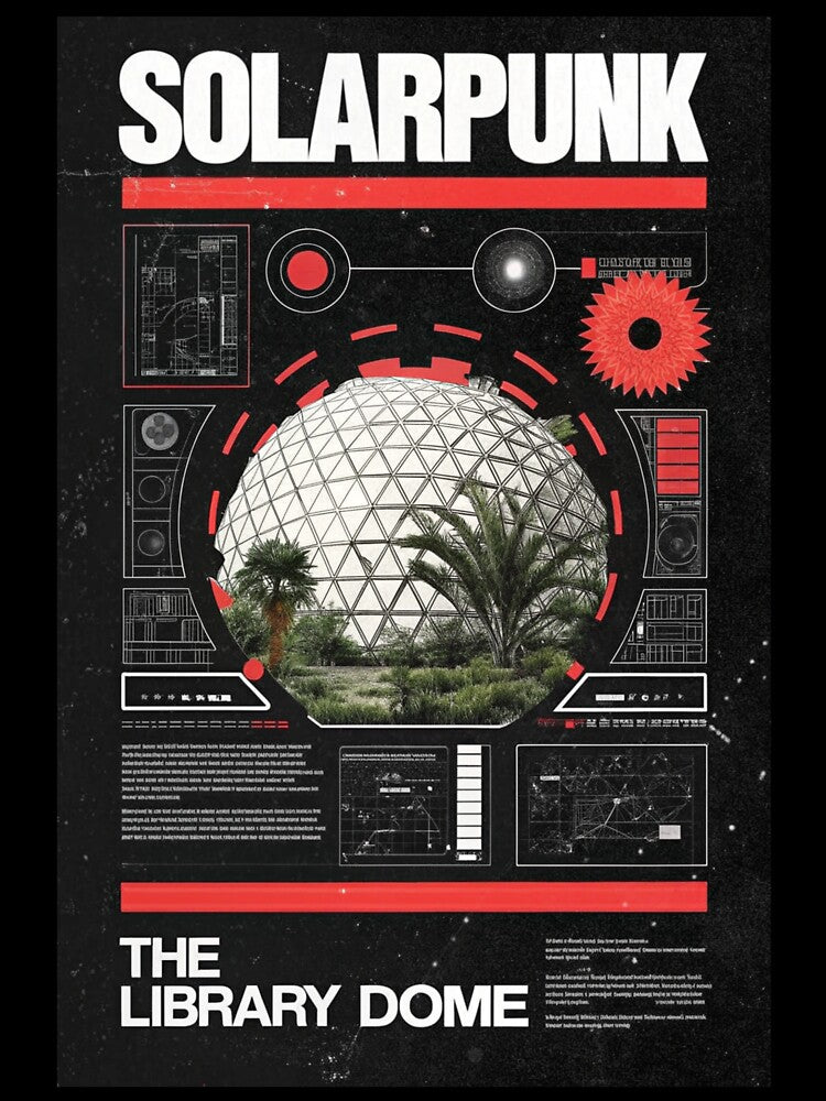 Solarpunk: The Green Library Dome by Raw-Ink