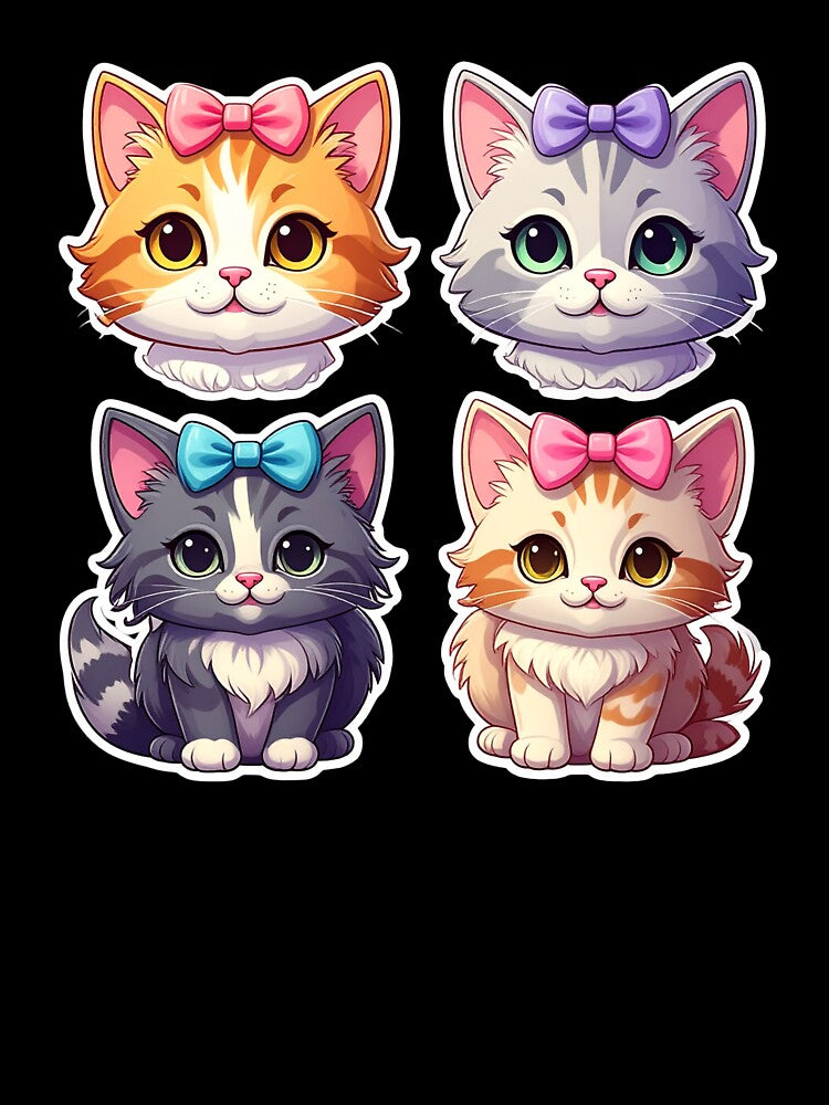 Coquette Cat Stickers by Imagined Creations