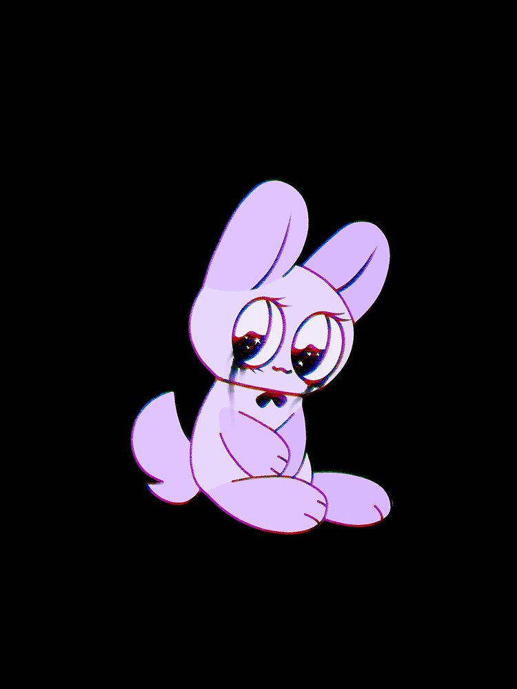 Bunny with running mascara by spacething