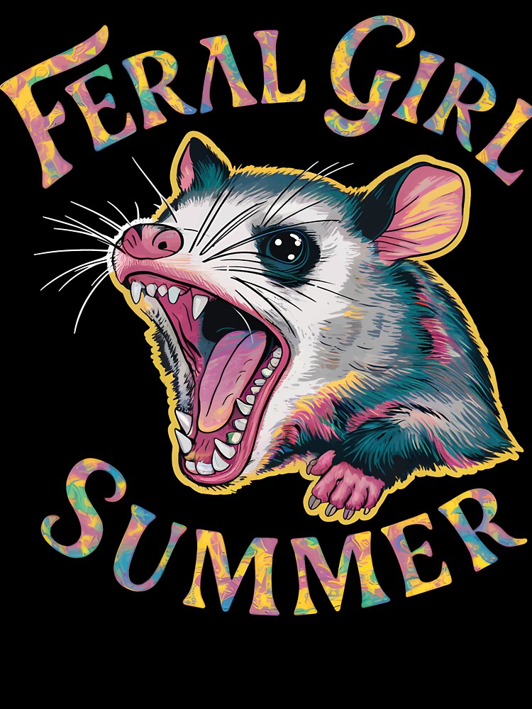 Feral Girl Summer Classic Possum by YourPassionArt