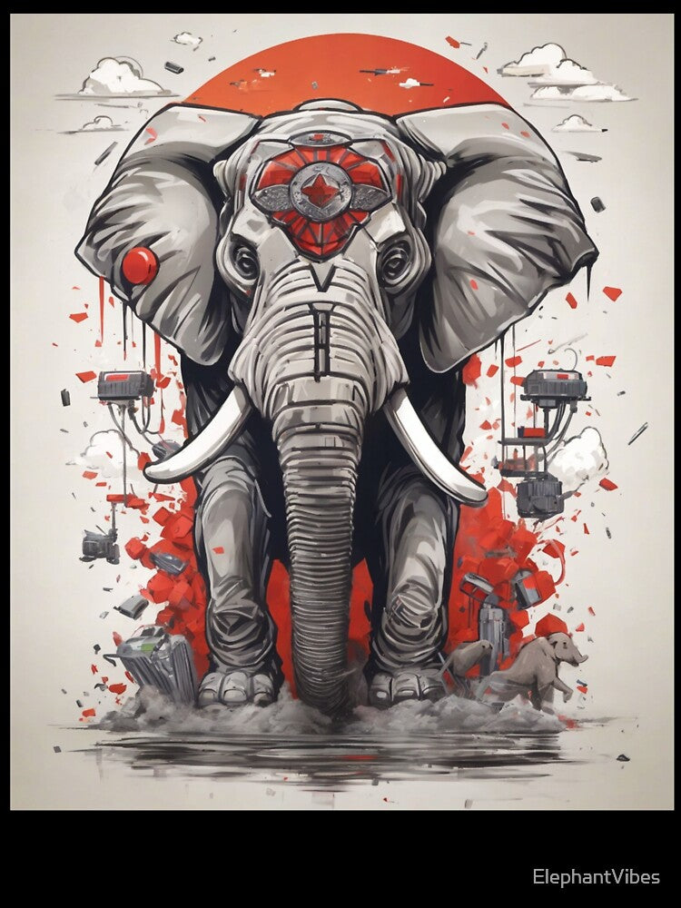 Elephant Portrait, battle elephant by ElephantVibes