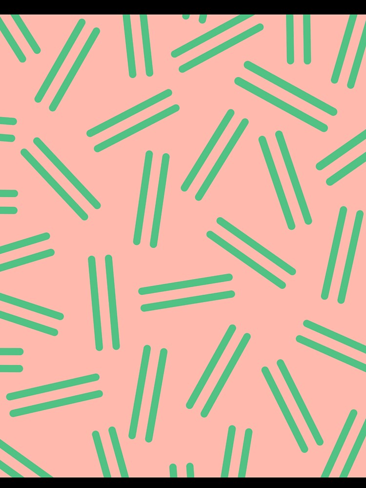 Very 80s Retro Pattern in Blush Pink and Bright Green by kierkegaard