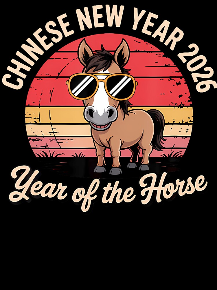 Chinese New Year 2026 Horse Sunglasses Lunar New Years by ConnieDora