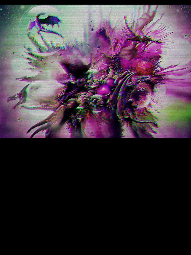 Glitch Chaos Dragon Tamer- Purple by BioDigital-Jazz