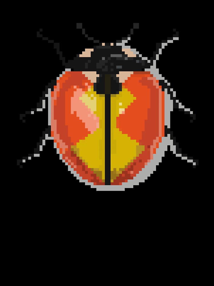 Pixel art beetle nº 038 by Kanistamps