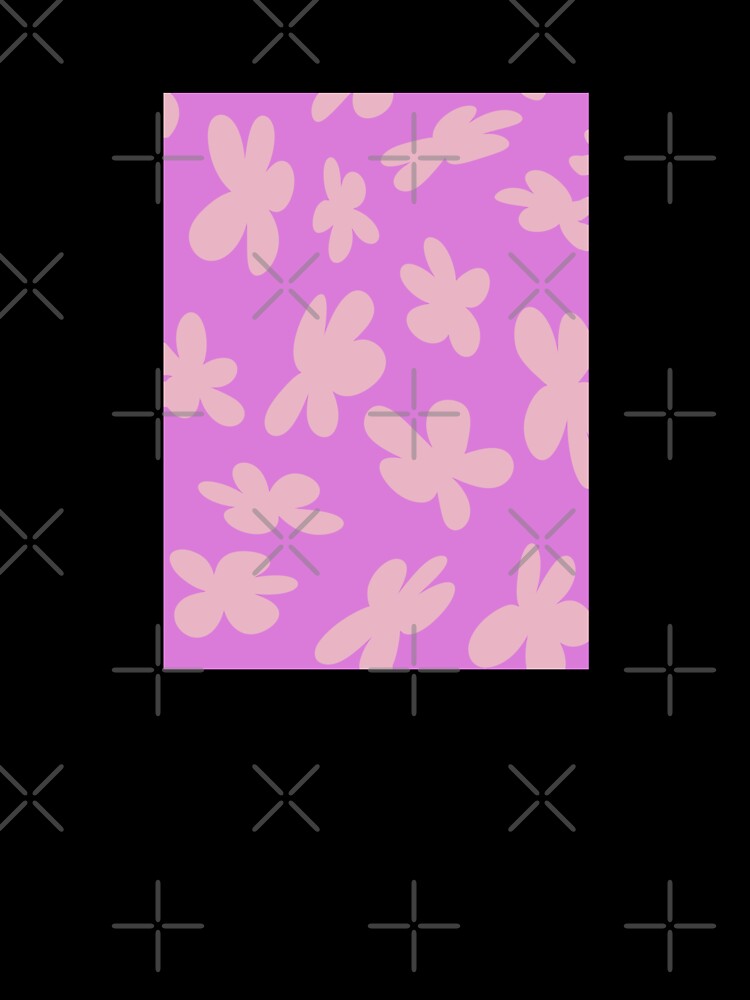Purple Groovy Pink Flowers by ebullient