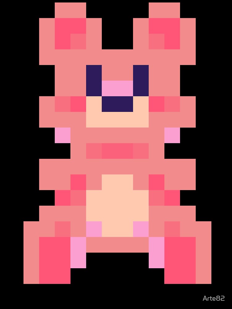 Pixelated Teddy Bear Design by Arte82