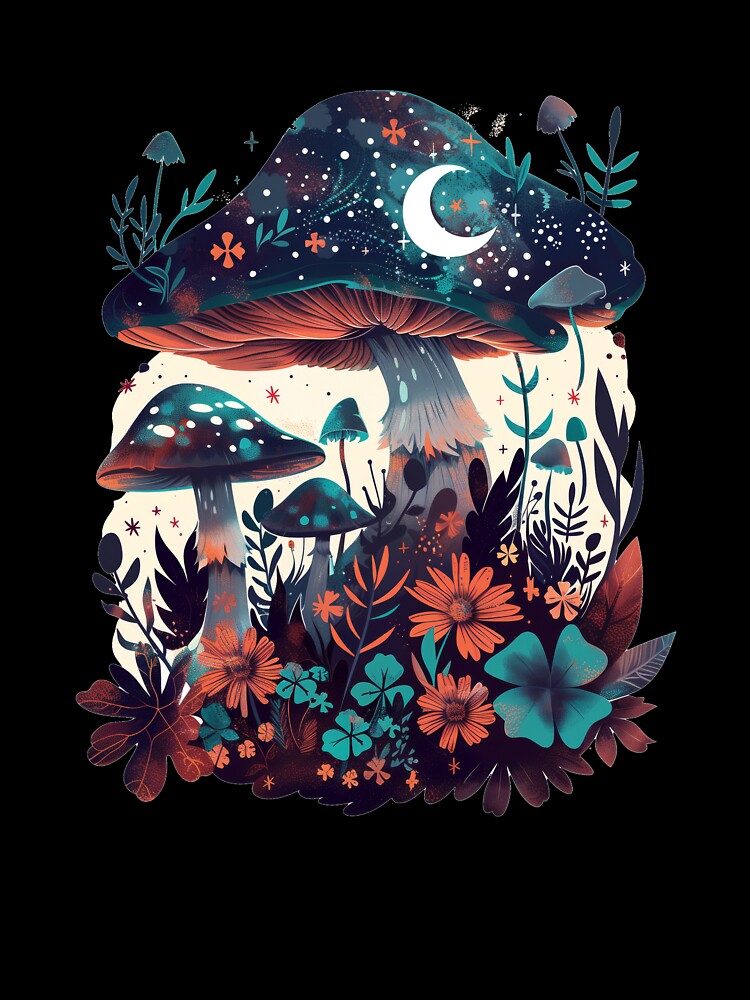 Dark Cottagecore and Aesthetic Goblincore Mushroom Fairycore by Flying Jake