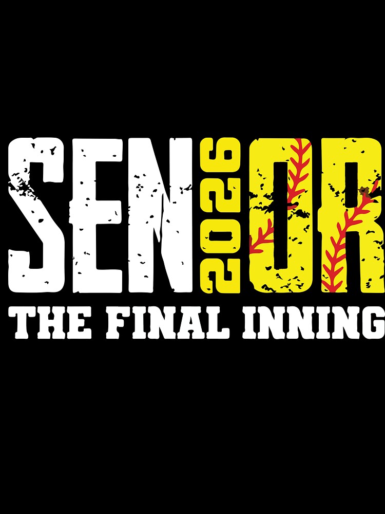 Softball Senior 2026 The Final Inning Retro Graduation Team Spirit by kiralynstration