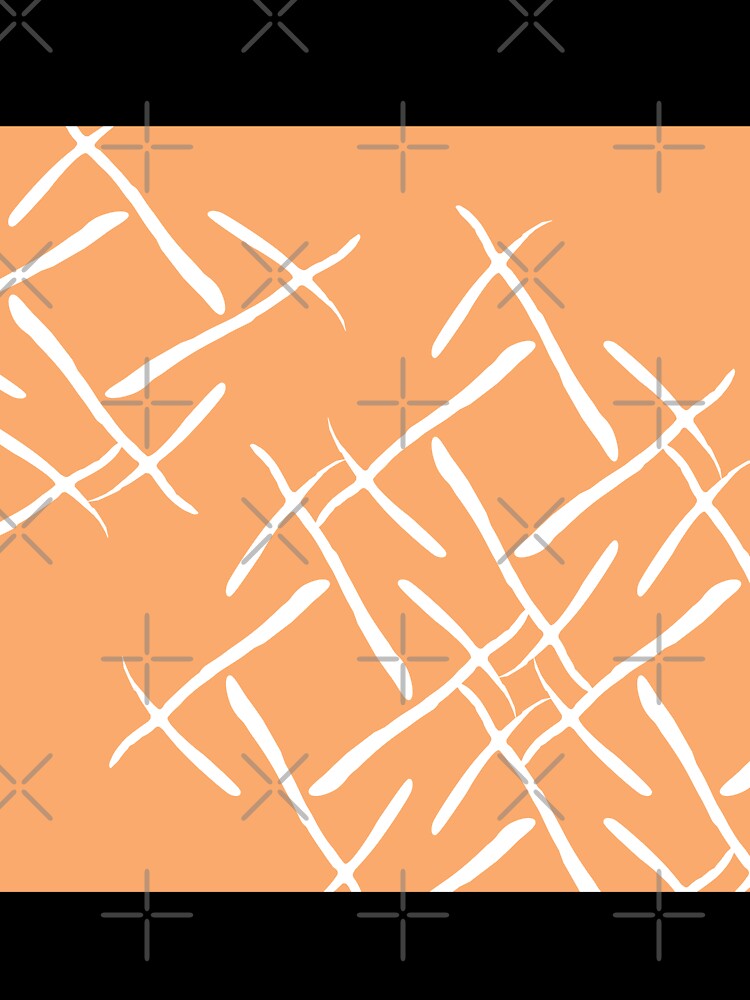 White cross marks on salmon background by flamendes