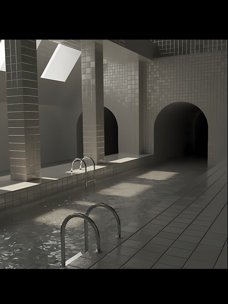 Abandoned Pool Tunnels Liminal Space by vppmwwwf26