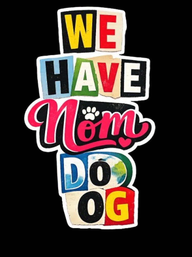 Dog Mom Ransom Note Style Sticker – Funny Pet Design by Barkashow