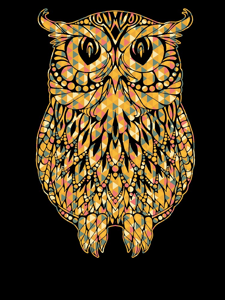 Owl - Owl Geometric by UnknownArtistt