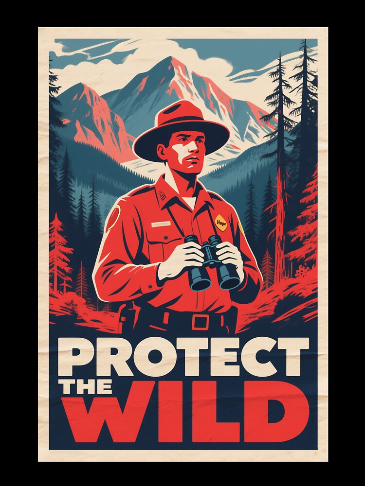 Protect the Wild – Forest Ranger Hope Style propaganda retro by HoopeStylee