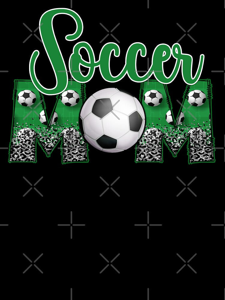 Soccer Mom Leopard Print - Retro Gameday Aesthetic by Krasnovaovaova