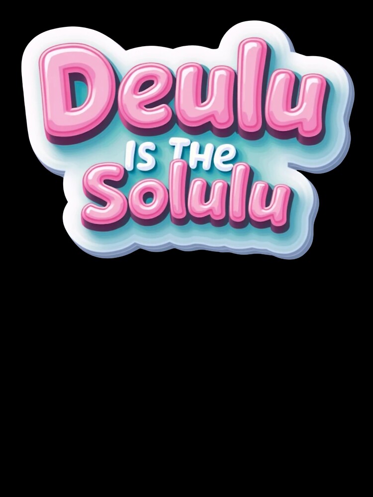 Delulu Is The Solulu – Funny TikTok Meme Design for Stickers, Shirts & More by RevGuard