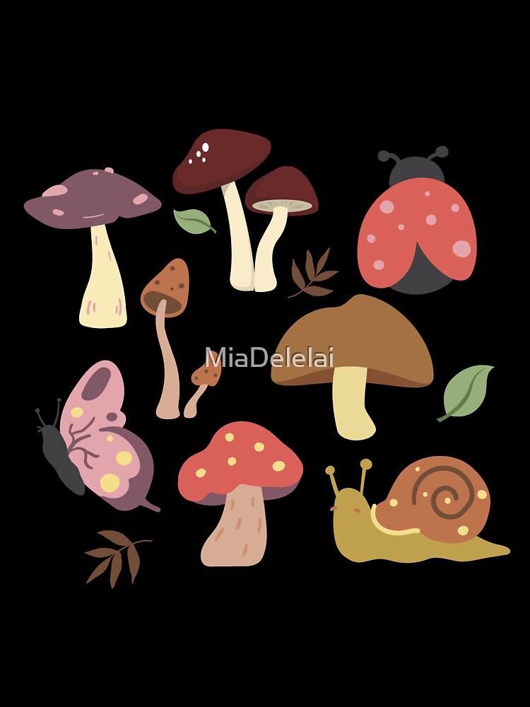 Cottagecore Illustration Set of Forest Animals & Plants by MiaDelelai
