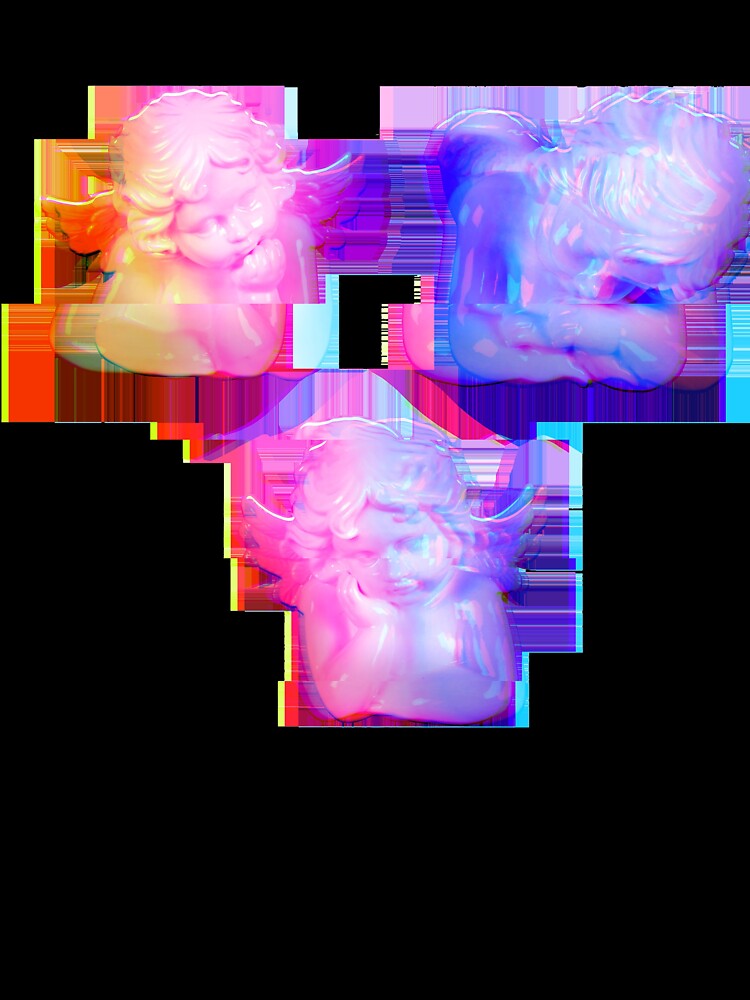 Glitch Angelcore Cherubs Vaporwave by BioDigital-Jazz