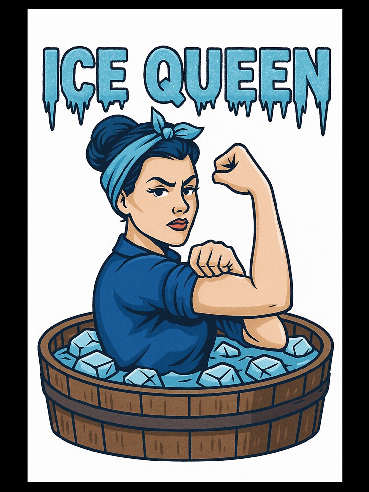 Cold Plunge Crew- Ice Bath & Wellness Lifestyle Design by InkEchoStudio