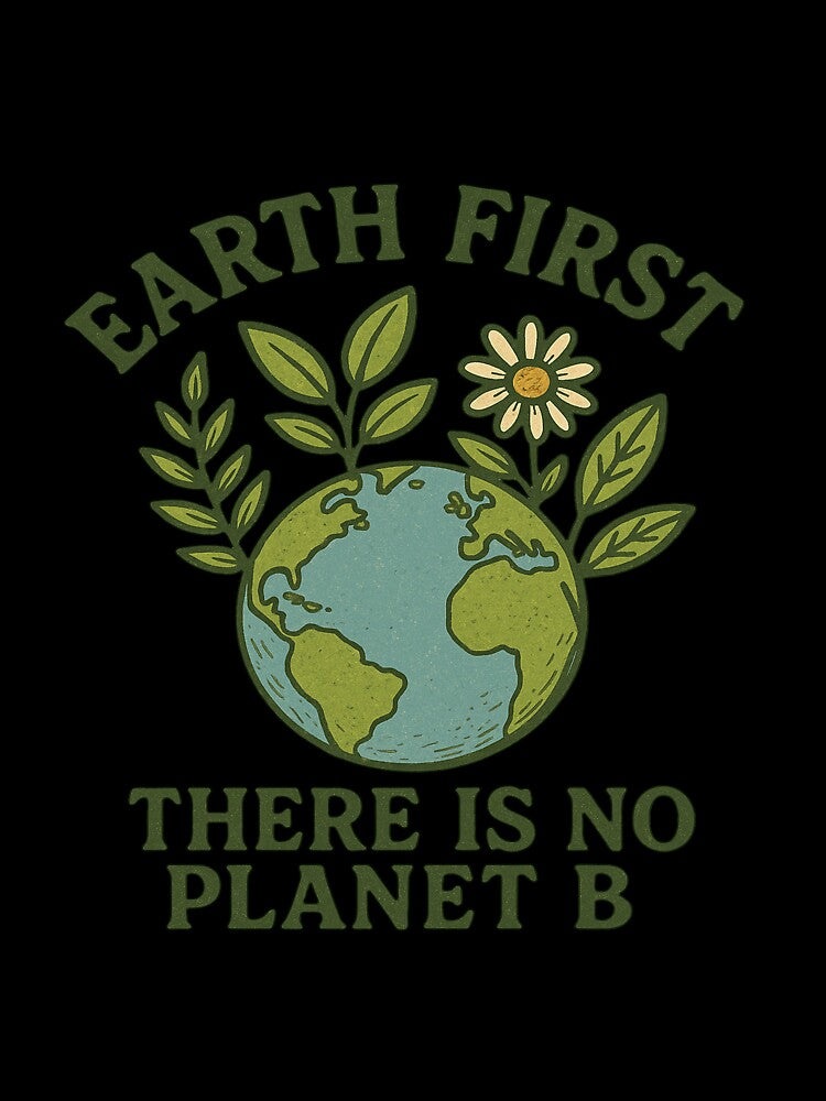 Earth First – No Planet B Retro Eco by VisqweaR
