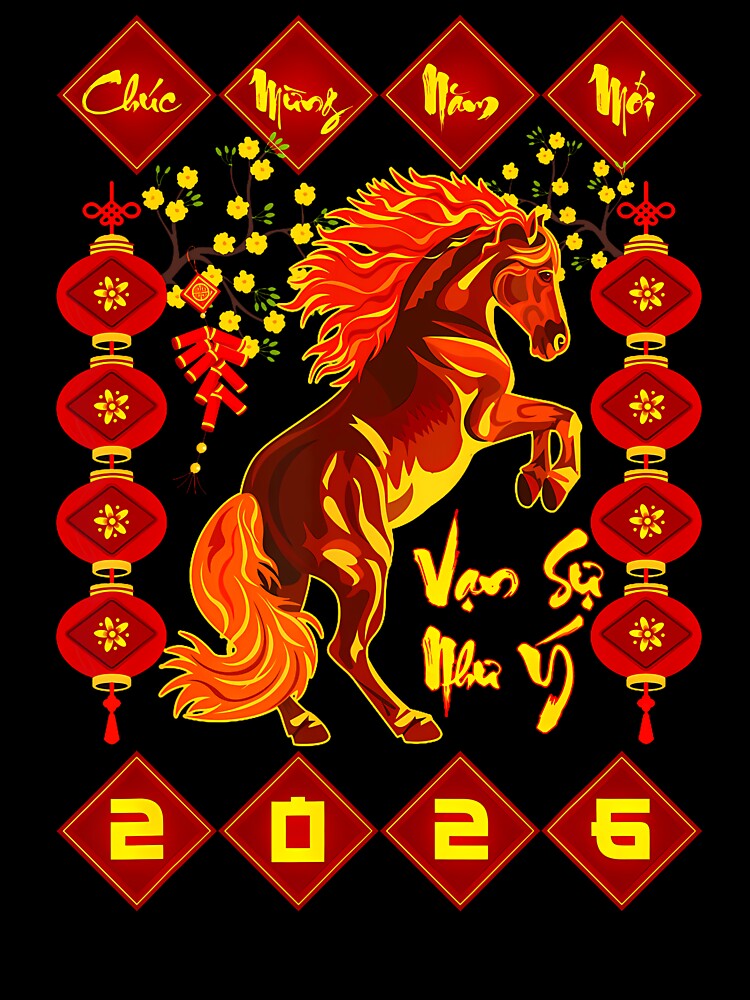 Chuc Mung Nam Moi 2026 Horse Vietnamese Lunar New Year 2026 by JeneMindy