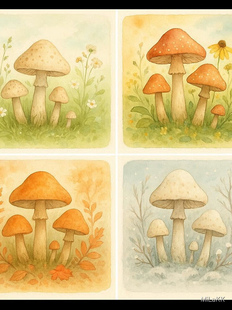 Four Seasons Mushroom Cottagecore Collection by MiLaKK