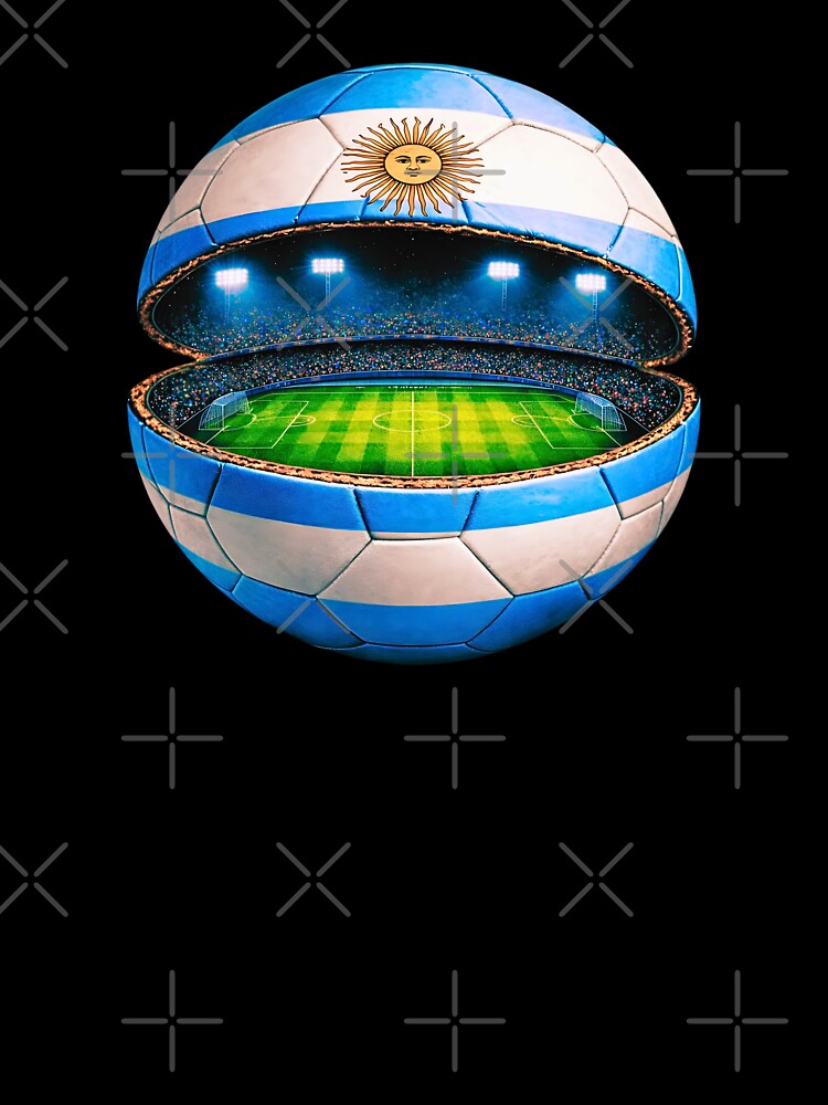 Argentina Soccer Stadium Ball Design by FunToTheFullest