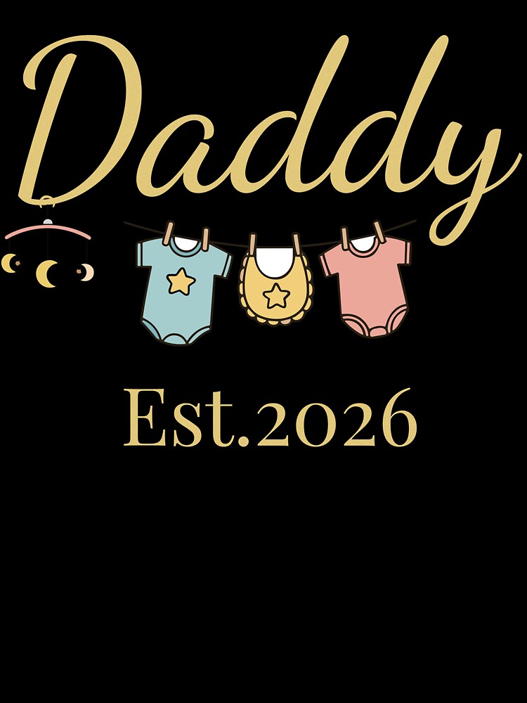Daddy Est. 2026 – First Time Dad Pregnancy Announcement Gift by PixelWaveBD