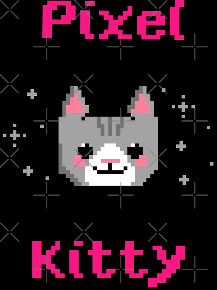 Pixel Kitty 8-bit by up4tee