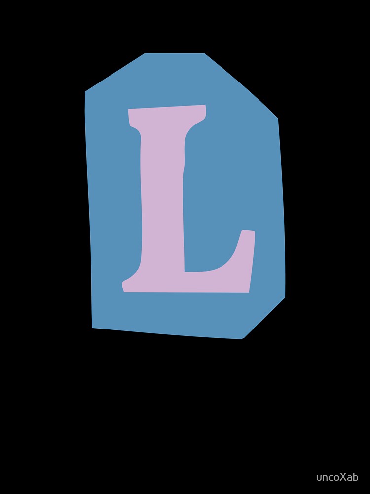 Letter L - Colorful Cutout Paper Collage Alphabet Initial by uncoXab