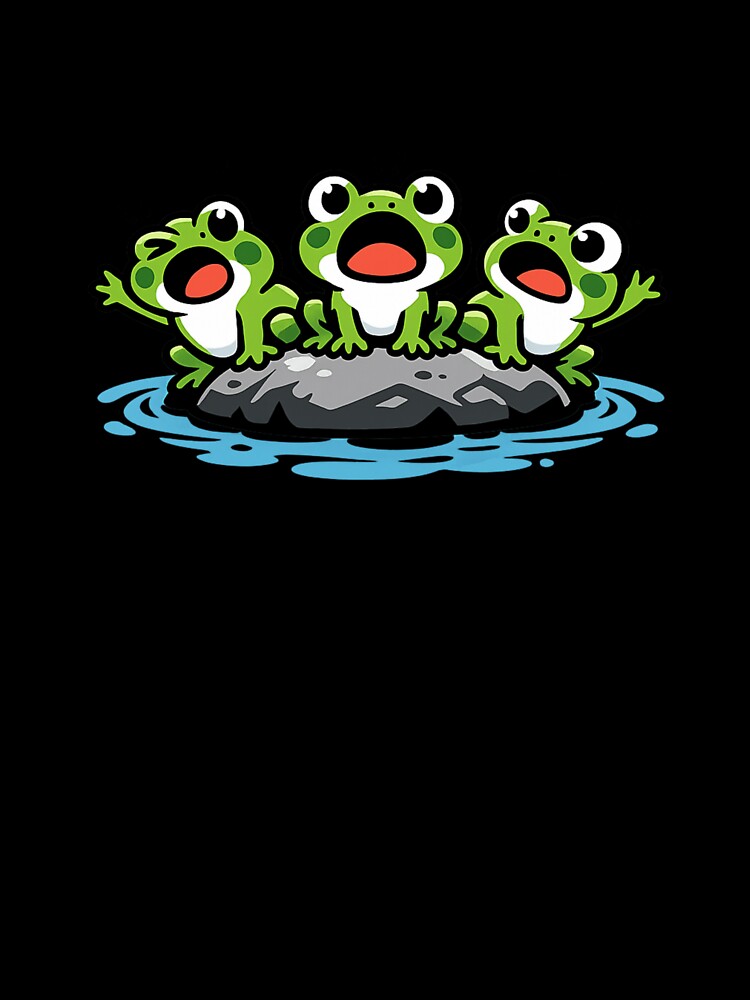 Cute Frog Calling Mom Funny Cartoon Design by Shopex10
